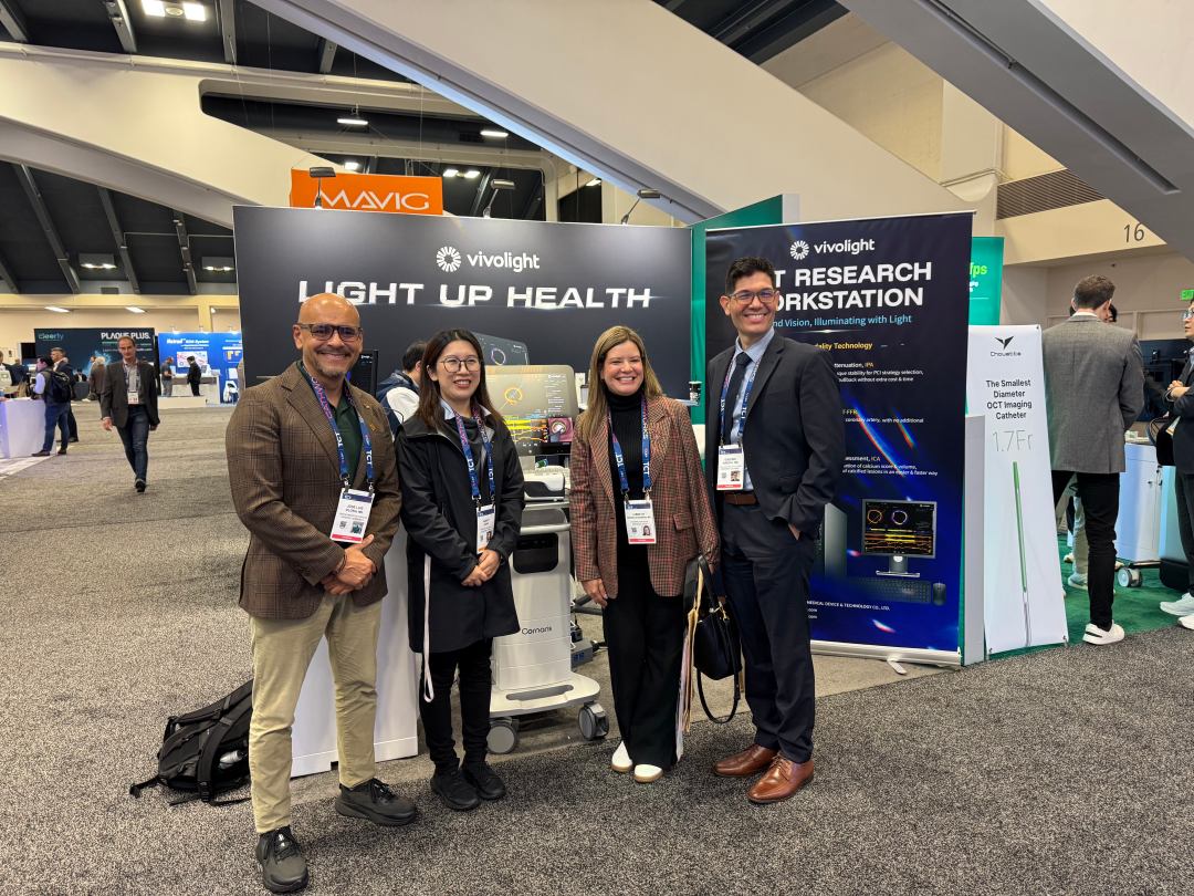 Vivolight Medical presenterà il sistema OCT P80-E al TCT 2025 di San Francisco